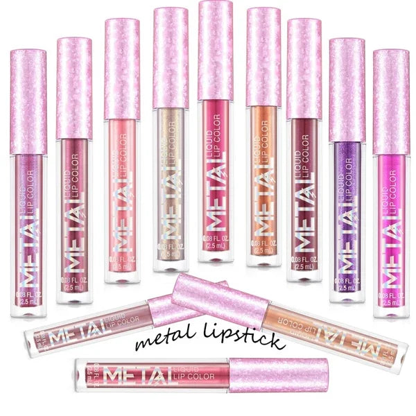 Last day promotion 49% OFF--2023 Glitter Metallic Liquid Lipstick Waterproof