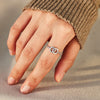 MOTHER & DAUGHTER FOREVER LINKED PAVÉ INTERLOCKING RING