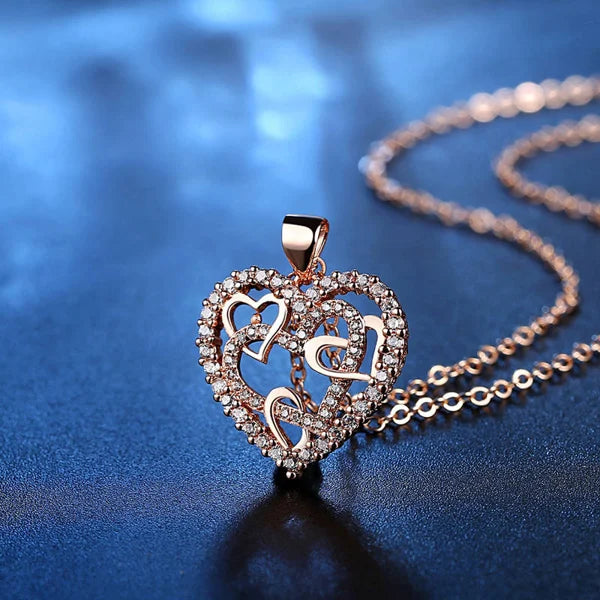 🔥 Last Day Promotion 75% OFF 🎁Interlocking Hearts Necklace - 👩‍❤️‍👩''Sisters of my soul & Friends of my heart''💕 - Buulgo