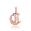 Iced Old English 26 Letters Pendant - Buulgo