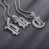 Iced Old English 26 Letters Pendant - Buulgo