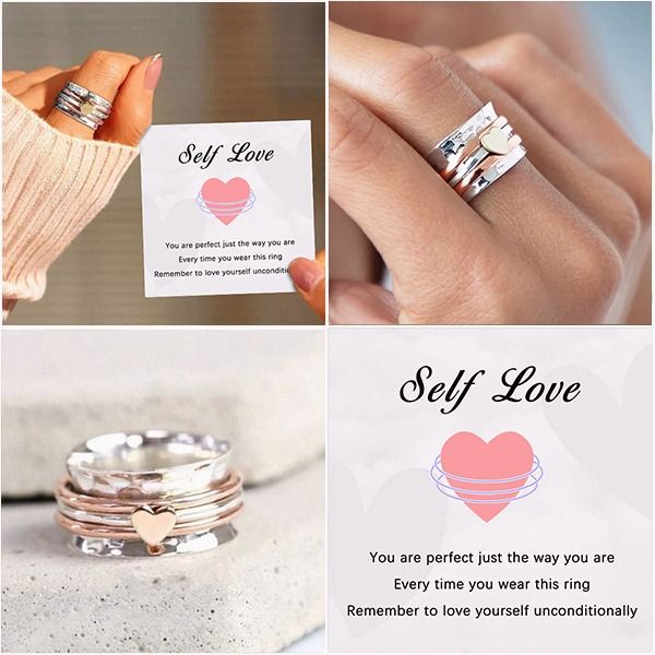 💖Self Love Spinner Heart Ring🔥 Last Day Promotion 75% OFF🎁