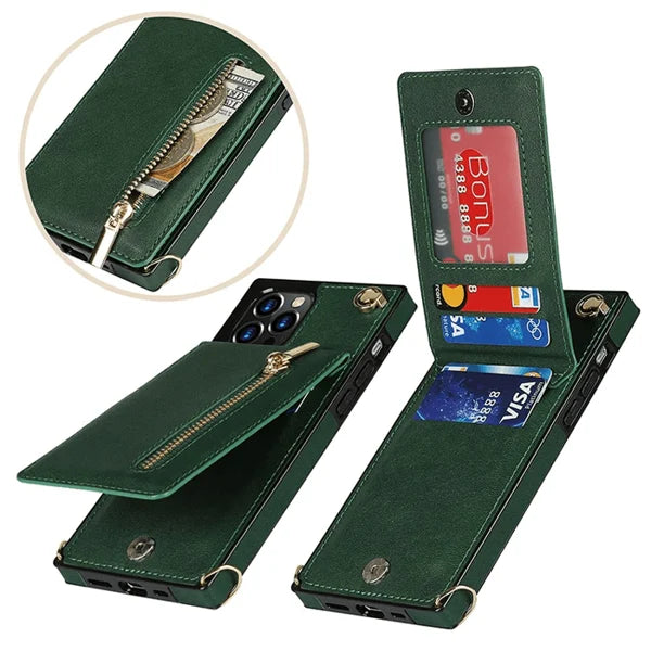 Crossbody Wallet iPhone Case-Credit Card Holder