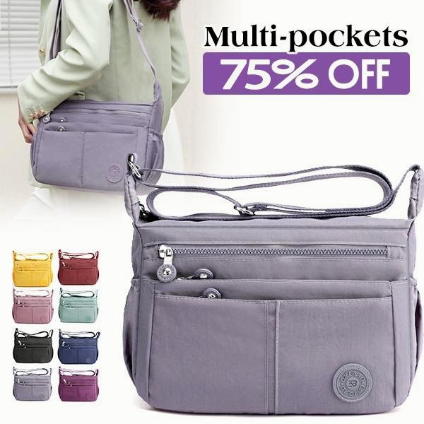 ⏰Last Day Promotion 75% OFF - Multi-Pocket Large Capacity Waterproof Casual Crossbody Bag