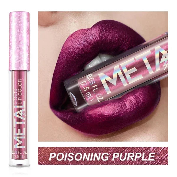 Last day promotion 49% OFF--2023 Glitter Metallic Liquid Lipstick Waterproof