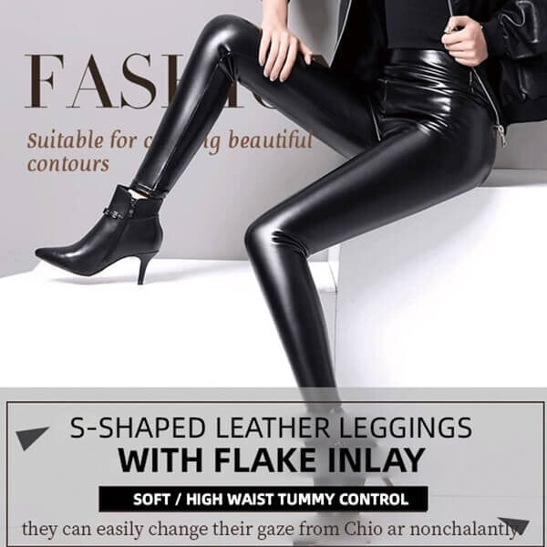 🎁New Year 2022 Sale -49%OFF🎁 S-shaped PU Leather Leggings