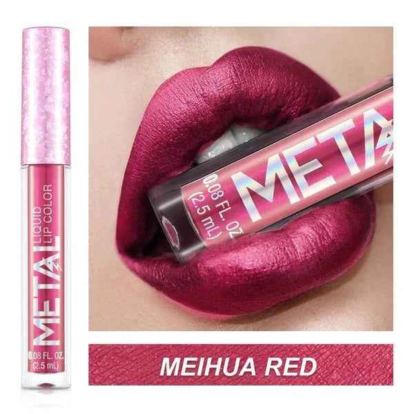 Last day promotion 49% OFF--2023 Glitter Metallic Liquid Lipstick Waterproof