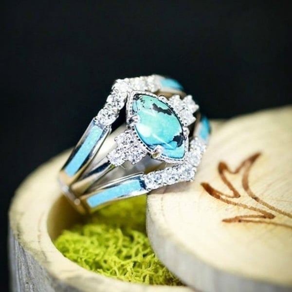 2023 New Year Hot Sale 49% OFF--Turquoise Creative 3-Piece Ring