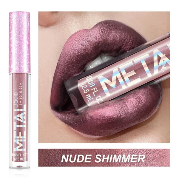 Last day promotion 49% OFF--2023 Glitter Metallic Liquid Lipstick Waterproof