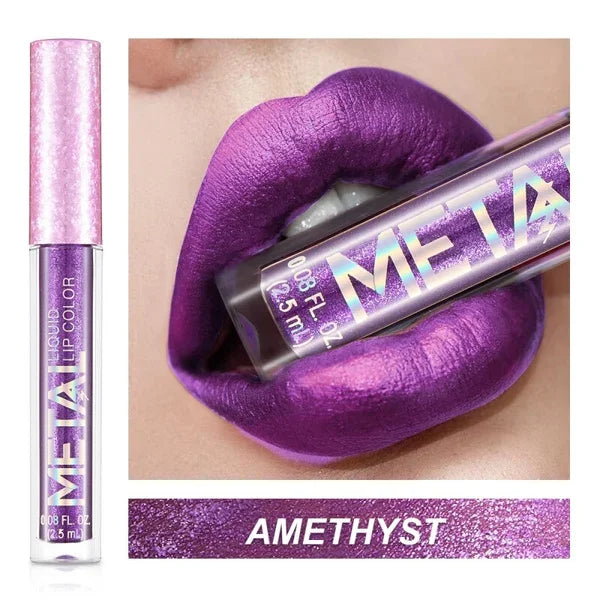 Last day promotion 49% OFF--2023 Glitter Metallic Liquid Lipstick Waterproof