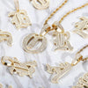 Iced Old English 26 Letters Pendant - Buulgo