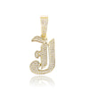 Iced Old English 26 Letters Pendant - Buulgo