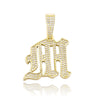 Iced Old English 26 Letters Pendant - Buulgo