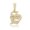 Iced Old English 26 Letters Pendant - Buulgo