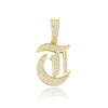 Iced Old English 26 Letters Pendant - Buulgo