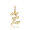 Iced Old English 26 Letters Pendant - Buulgo