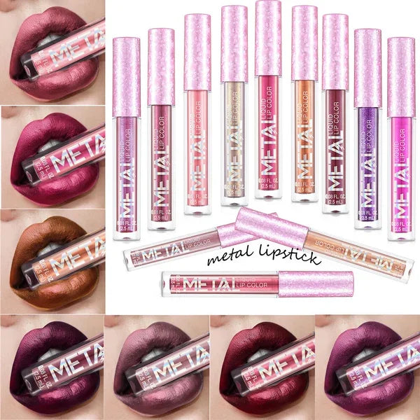 Last day promotion 49% OFF--2023 Glitter Metallic Liquid Lipstick Waterproof