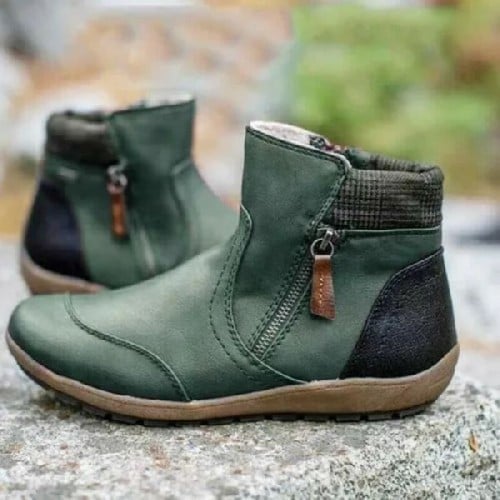 （🌲Early Christmas Sale- 50% OFF）Women Zipper Waterproof Ankle-Support Boots