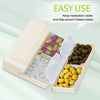 🔥LAST DAY SALE - Daily Pill Organizer, 7 Compartments Portable Pill Case Travel Pill Organizer,[Folding Design]Pill Box