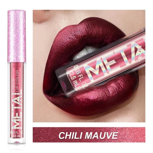 Last day promotion 49% OFF--2023 Glitter Metallic Liquid Lipstick Waterproof