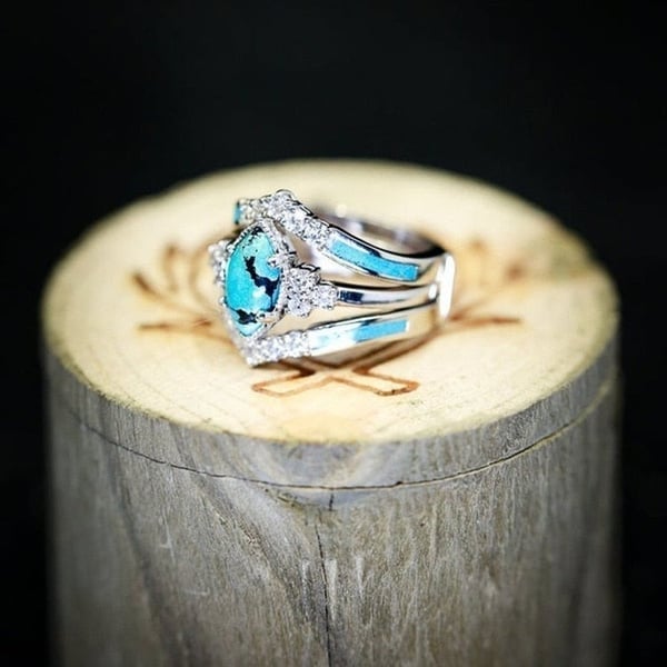 2023 New Year Hot Sale 49% OFF--Turquoise Creative 3-Piece Ring