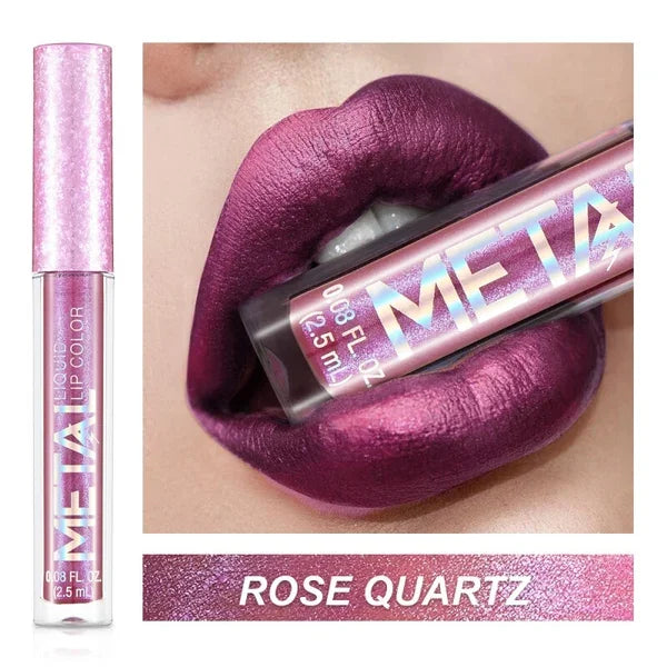 Last day promotion 49% OFF--2023 Glitter Metallic Liquid Lipstick Waterproof