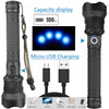 Super Bright, Powerful,High lumens,Long-Size Tactical Flashlights with Rechargeable battery