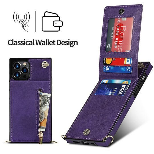 Crossbody Wallet iPhone Case-Credit Card Holder